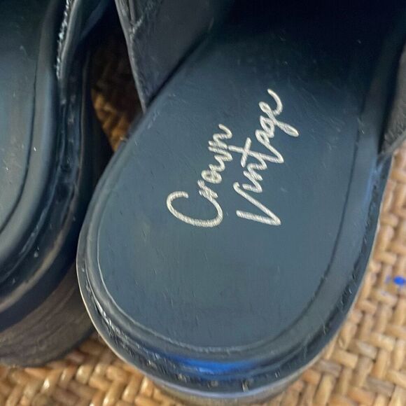 Crown Vintage black heeled Janis clog size 9 - Picture 7 of 15